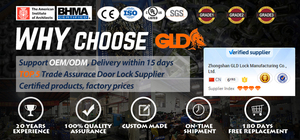 An ninh cao cửa dưới đóng thiết bị thép không gỉ đôi khóa chốt khóa mà không cần xử lý cho khung nhôm tầng - Product Image 6