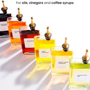 Distributeur d'huile d'olive de cuisine carré en verre vide avec couvercle pour <span class=keywords><strong>sauce</strong></span> soja au vinaigre - Product Image 3