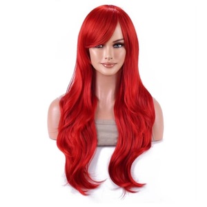 Peluca <span class=keywords><strong>de</strong></span> Moda en Oferta, Resistente al Calor, Larga, Ondulada, Rizada, con Flequillo Lateral, para Mujer, Carnicaroon Wig <span class=keywords><strong>Outlet</strong></span> - Product Image 5
