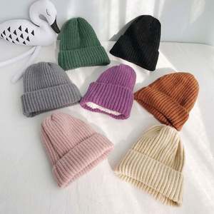 Bonnet en tricot plissé pour femme, broderie 3D personnalisée, coloré, haute qualité, idéal pour la plage et le travail - Product Image 1