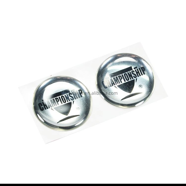 Rectangle Round Sticker Personalized Crystal Clear Epoxy Dome Sticker Durable Adhesive Label ...
