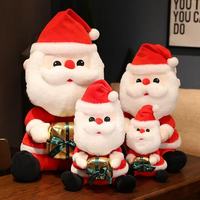 Plüsch-Weihnachtsmann Kuscheltier Niedlicher Geschenkbox-Halter Weihnachtspuppe Weiches Festliches Plüschtier für Großhändler