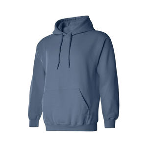 Sudadera con Capucha de Invierno para Hombre, Tejido Liso Teñido, Estilo Minimalista, Tono Sólido, Tejido de Peso Medio, Silueta Esencial para Uso Diario Urbano - Product Image 1