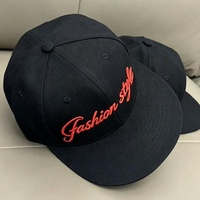 Topi Snapback Custom Bordir 3D Puff 6 Panel Terstruktur Hip Hop Polos Flat Bill Pria Baseball Caps Grosir