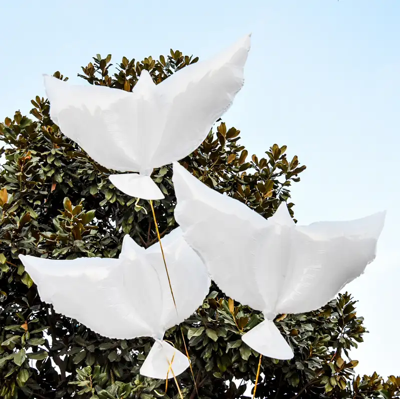 헬륨 웨딩 풍선 비행 비둘기 풍선 파티 장식