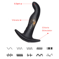 Plug anal gonflable en silicone noir souple, gode, plug anal, vibrateur, dilatateur anal, masseur, jouet sexuel pour homme et femme