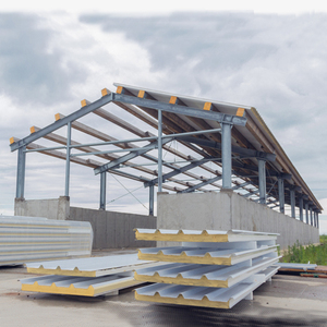 Garage/Entrepôt à structure en acier robuste de <span class=keywords><strong>grande</strong></span> envergure pour atelier préfabriqué moderne avec acier de qualité Q235/Q355 en profil H - Product Image 2