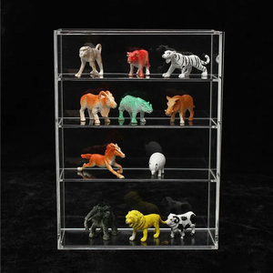 Mini vitrina acrílica <span class=keywords><strong>Funko</strong></span> Pop figuras y colecciones de juguetes organizador de almacenamiento con respaldo de espejo para tiendas minoristas - Product Image 3