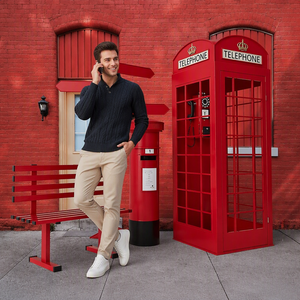 Cabine téléphonique en fer forgé rose, rouge et blanche, faite à la main, pour mariage et décoration de centres commerciaux, <span class=keywords><strong>prix</strong></span> d'usine, bonne <span class=keywords><strong>qualité</strong></span> - Product Image 5