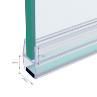 Guida 716009 180 Graden Badkamer Sliding Glass/Aluminium Koelkast/Douche Borstel Magneet Afdichtstrip Voor Akoestische Deur