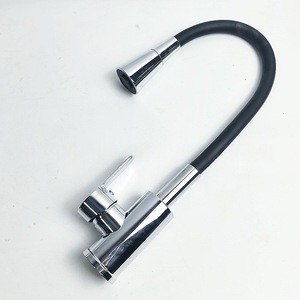 Grifo de Cocina Extraíble con Rociador, Montado en Encimera, Manguera Flexible, Válvula de Cerámica, Construcción de Latón, Diseño Contemporáneo - Product Image 4