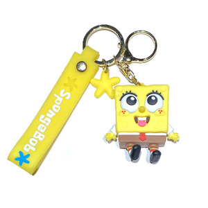 Llavero 3D de <span class=keywords><strong>Bob</strong></span> <span class=keywords><strong>Esponja</strong></span> y Patricio Estrella, Colgante de Plástico <span class=keywords><strong>Kawaii</strong></span> para Mochila, Llaves de Coche, Regalos para Parejas - Product Image 5