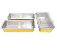 Plateau de cuisson carré jetable rectangulaire et en forme de coeur en aluminium Casseroles Plaque en plastique PP avec un design élégant en forme de coeur