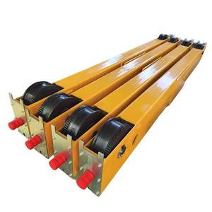 Poutre <span class=keywords><strong>de</strong></span> support <span class=keywords><strong>de</strong></span> grue <span class=keywords><strong>de</strong></span> 2 tonnes, poutre finale <span class=keywords><strong>de</strong></span> grue à poutre simple, <span class=keywords><strong>chariot</strong></span> d'extrémité 150 mm 4 roues, pièces <span class=keywords><strong>de</strong></span> grue - Product Image 2