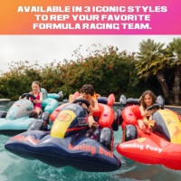 Grande voiture de course en PVC personnalisée flotteur de piscine d'été flottant pour adultes pour les fêtes de piscine d'été