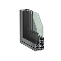 Ventanas Modernas de Aluminio con Doble Acristalamiento, Vidrio Templado y Resistencia a Impactos