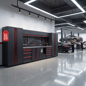 GATmatic Heavy Duty Mobile Work <strong>Station</strong> CE Certified Modular <strong>Tool</strong> Cabinet Workbench for Professional Garage - Product Image 1