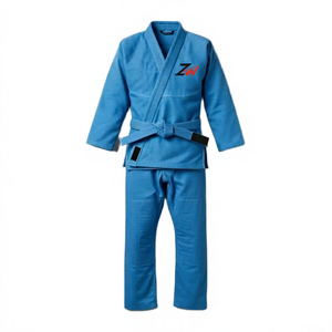 Kimono Deportivo Unisex Personalizado para Entrenamiento de Gi BJJ MMA, Kimono Deportivo Unisex Resistente con Logotipo Termotransferible en la Parte Delantera, Teñido Liso - Product Image 1