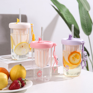 Tasse infuseur à thé avec paille, bouteille d'eau portable pour étudiants et adultes, idéale pour la rentrée scolaire - Product Image 4