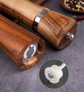 Wholesale <b>Mini</b> 6 Inch Eco-Friendly Portable Acacia Wood Manual Pepper <b>Grinder</b> Mill Salt and Pepper Set for Home and Kitchen - Product Image 5
