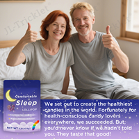 Julong OEM Marque Propre Sucette à la Mélatonine Personnalisée pour le Sommeil Saveur de Raisin Biologique Complément Alimentaire pour la Santé Sucette pour le Sommeil