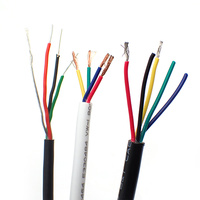 Kabel kawat berpelindung 2 3 4 5 6 8 10 12 16 inti kabel listrik fleksibel tinggi UL2854