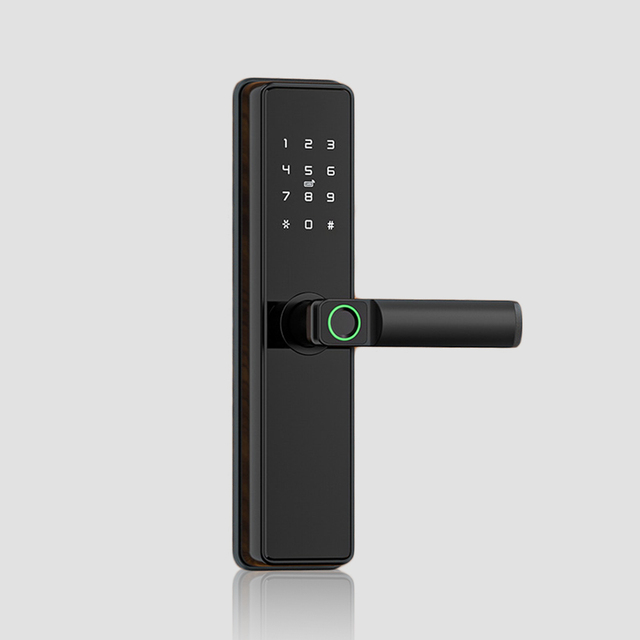 High Security Aluminum Alloy Smart Door Lock with WiFi Tuya App Fingerprint Digital Keypad Camera Aluminum Door Compatibility