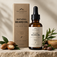 Huile à Barbe Naturelle Marque Blanche – Soin Hydratant et Adoucissant pour Hommes – Huile de Toilettage pour Peaux Sèches