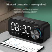 Haut-parleur intelligent pour la maison, moderne, sans fil, Bluetooth, avec fonction de bureau à distance, écran miroir, horloge et alarme
