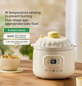 Cuisinière électrique programmable Sorge de 1,2 <span class=keywords><strong>Qt</strong></span> avec couvercle en céramique et contrôle numérique du minuterie antiadhésif, classe A en termes d'efficacité énergétique - Product Image 2