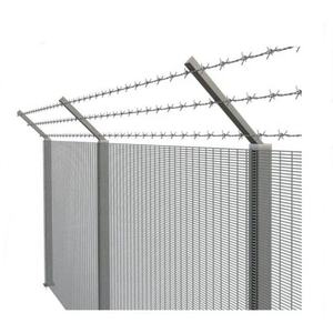 Panneau de clôture de sécurité 358 avec poteau en Y pour périmètre d'aéroport, clôture en treillis soudé galvanisé anti-escalade, barrière de défense - Product Image 2
