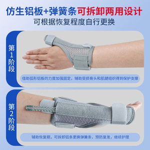 Attelle de doigt 7 Life en aluminium pour le soutien et le soulagement de la douleur articulaire du poignet, fixation pour fracture et ténosynovite - Product Image 4