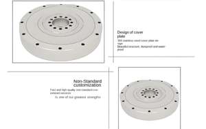 Capteur de force de couple de bras de robot léger personnalisé grande plage moment de flexion diaphonie charge partielle renversement 0.5% précision - Product Image 5