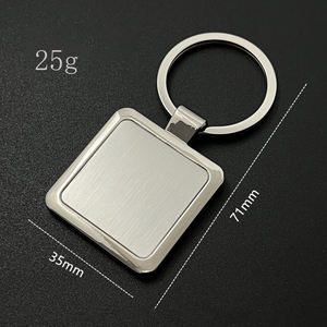 Llavero Personalizado con Logotipo, Artesanía en Metal, Aleación <span class=keywords><strong>de</strong></span> Zinc, Grabado Láser, Llavero Grabado Plateado para Regalos del Día <span class=keywords><strong>de</strong></span> San Valentín - Product Image 2