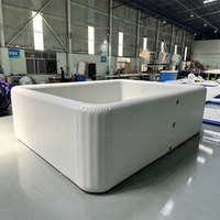Piscine gonflable rectangulaire en PVC de taille personnalisée, piscine hors sol gonflable, piscine extérieure, piscine pour enfants et adultes