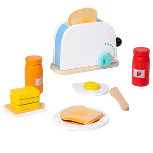 2023 usine couleur blanche en <span class=keywords><strong>bois</strong></span> nouvelle vente chaude semblant jouer <span class=keywords><strong>grille</strong></span>-<span class=keywords><strong>pain</strong></span> ensemble de cuisine jouet pour les enfants - Product Image 1