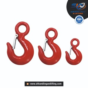 Crochet de levage robuste en acier allié G80 de grade 80 avec loquet de sécurité pour élingue à chaîne, grue et matériel de levage - Product Image 3