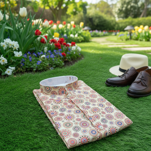 Camisas Casuales con Cuello Alto y Estampado de Diseñador, 100% Algodón, Antiarrugas, Temporada de Primavera, por Mayorista Exportador Fabzone - Product Image 3