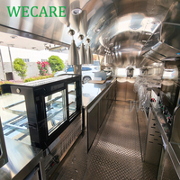 Camion de restauration rapide WECARE personnalisé pour pizzas, tacos, saucisses grillées, hot-dogs, bretzels, chocolat, avec équipement de cuisine complet