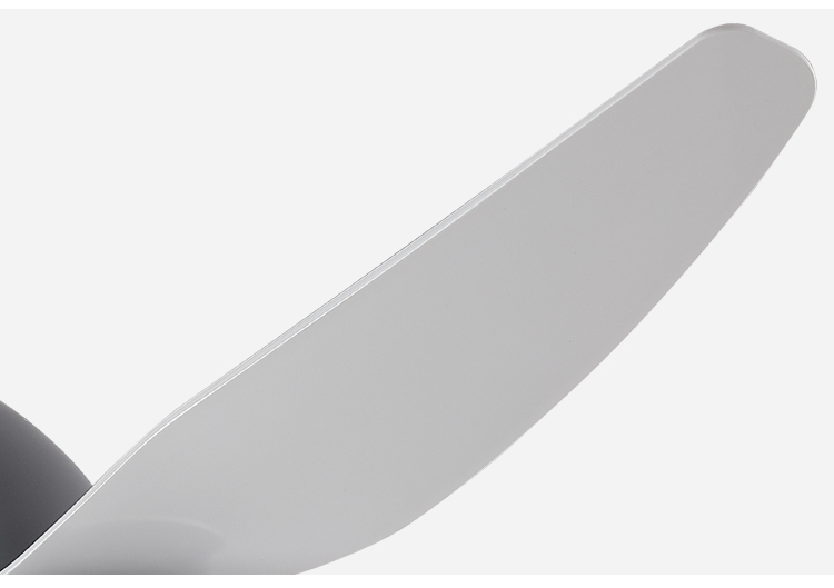 Remote control in stock ABS material 3 blades natural wind tricolor ceiling fan led light