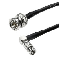 Câbles Alvin Micro BNC BNC 12G-SDI Haute Vitesse 4K UHD Câble Coaxial à Angle Droit 75 Ohms Ultra-Mince pour Blackmagic Video Assist