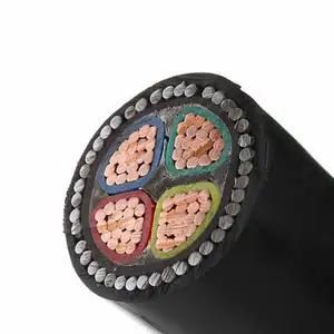 Underground Low Voltage 4 Core Cu Conductor PUR XLPE Insulated LSOH Sheath 450mm2 Power Cable