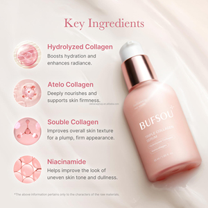 Suero Facial Orgánico Antienvejecimiento de Marca Privada, Suero Triple Colágeno, Suero Reparador Iluminador y Blanqueador para el Cuidado de <span class=keywords><strong>la</strong></span> Piel - Product Image 5