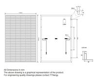 Panneaux solaires entièrement noirs TTNergy, fabriqués en usine, 410w 420w 450w, panneaux solaires entièrement noirs pour maison résidentielle