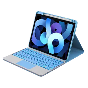 Ipad Pro11 Air4 10 9的漂亮皮肤舒适织物外壳键盘，带触摸板功能键盘外壳和笔槽
