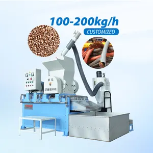 SHINHO Automatic Wire Granulated Machine Mixed Copper Wire Recycling Copper Cable Granulator Electric Cable Recycling Machine