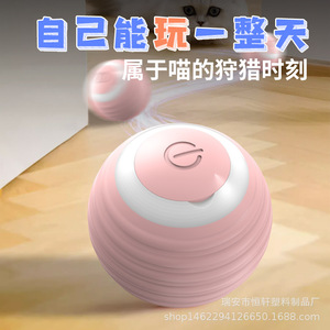 Smart Cat <b>Rolling</b> Ball <b>Blue</b> And Pink Automatic Interactive Toy For Pet Play - Product Image 5