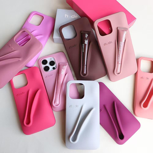 Funda para Teléfono con Brillo Labial Hayly, Compatible con Maquillaje, para <span class=keywords><strong>iPhone</strong></span> 11 <span class=keywords><strong>12</strong></span> 13 14 15 16 17 <span class=keywords><strong>Pro</strong></span> Max, Funda de Silicona - Product Image 3