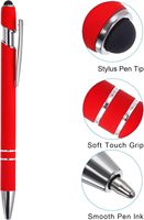 Vente directe d'usine métal aluminium stylo à bille écran tactile feutre pointe stylo avec impression de logo laser personnalisé