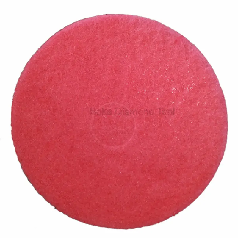 Multi-function 20" polishing pad red buffer pad Floor cleaning mat Fiber mat washing mat